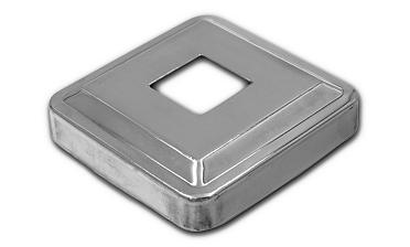 Низ стойки под трубу 20х20 мм, 66х66, высота 16 мм, полированный (AISI 304) k397 купить в Красноярске