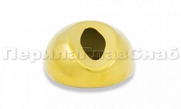 Наконечник штамп, под 30°, Ø38.1 мм, для поручня Ø38.1, золото (AISI 304) k016-88 купить в Красноярске