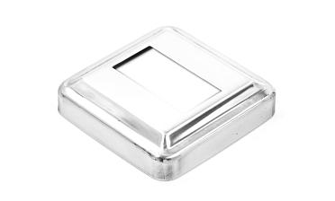 Низ стойки под трубу 40х20 мм, 66х66х0.6, высота 16 мм, полированный (AISI 304) k385-3 купить в Красноярске