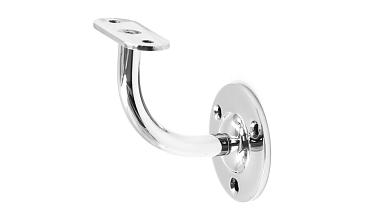 Пристенок с ложементом на плоскость, вынос 65х65, Ø60х3 мм, сварной, нержавеющая сталь AISI 304 полированная k234-5 купить в Красноярске