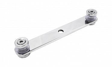 Стеклодержатель пластинчатый, под стекло 6-12 мм, полированный, по центрам 172х5 мм (AISI 304) k023-6 купить в Красноярске Стеклодержатель пластинчатый, под стекло 6-12 мм, полированный, по центрам 172х5 мм (AISI 304) k023-6 купить в Красноярске