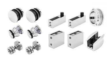 Комплект раздвижной системы для стеклянной душевой, цинк-хром полированный t401 PZn  купить в Красноярске