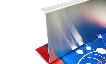 Тыльная накладка из шлифованной нержавейки на профиль т100 15.5х101 мм длина 2 м т100-10 купить в Красноярске