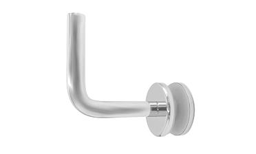 Держатель поручня к стеклу, вынос 60х70, Ø43х5 мм для стекла 10-12мм, (AISI 304) k008-5 купить в Красноярске