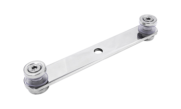 Стеклодержатель пластинчатый, под стекло 6-12 мм, полированный (AISI 201) k047-5 купить в Красноярске