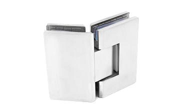 Петля для душевой кабины стекло-стекло 135° 90х55 мм AISI 304 шлифованная t302-2 SSS купить в Красноярске