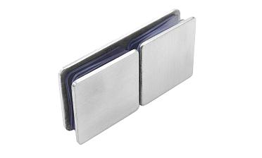 Коннектор для душевой кабины стекло-стекло 180°, 45х45, нерж 304, вырез 64 t724 SSS купить в Красноярске