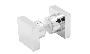 Ручка-кноб квадратная для стекла 6-12 мм, нержавеющая сталь AISI 304, полированная t669 PSS купить в Красноярске