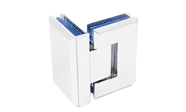 Петля для душевой кабины стекло-стекло 90° 90х55 мм цинк, полированная t304 PZn купить в Красноярске