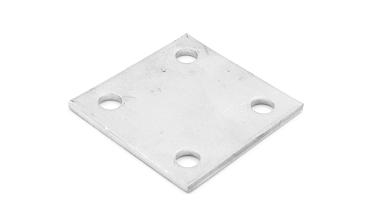 Фланец стойки 71х71х5 (4.3), AISI 304, 4 отв. М10 k115-4  купить в Красноярске