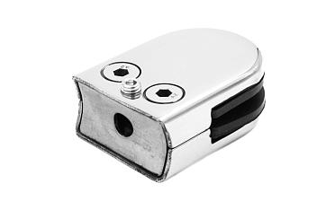 Стеклодержатель штампованный под стекло 8мм (4+4 мм), под стойку Ø38.1 мм 40х22х54, полированный (AISI 304) k538-2 купить в Красноярске