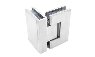 Петля для душевой стекло-стекло 90х55 мм, 90°, нержавеющая сталь AISI 304, шлифованная t304-2 SSS купить в Красноярске