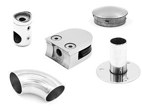 Комплектующие для лестниц, перил и ограждений AISI 316 купить в Красноярске