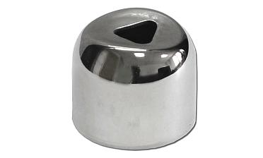 Наконечник штампованный (СПС) прямой 90° на трубу Ø25 мм, для поручня Ø38.1 мм, полированный, нержавеющий, AISI 201, k071-3 купить в Красноярске