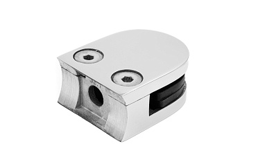 Стеклодержатель литой под стекло 8 мм (4+4 мм), под стойку Ø38.1 мм, (40х22х49), полированный AISI 316 k001-5 купить в Красноярске Стеклодержатель литой под стекло 8 мм (4+4 мм), под стойку Ø38.1 мм, (40х22х49), полированный AISI 316 k001-5 купить в Красноярске