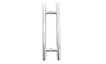 Ручка для стеклянной двери рейлинг двухсторонняя для стекла 8-12 мм, 32х825х1000 мм, полированная t633-1000 PSS купить в Красноярске