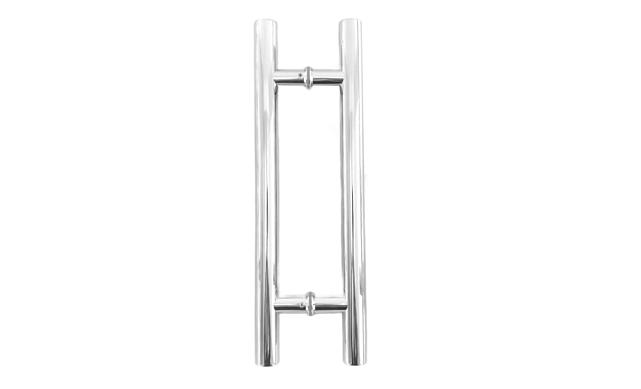 Ручка для стеклянной двери рейлинг двухсторонняя для стекла 8-12 мм, 32х825х1000 мм, полированная t633-1000 PSS