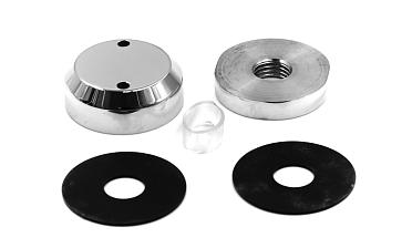 Комплект торцевого крепления несущего стекла, полированный, литой. AISI 304 k277-6  купить в Красноярске