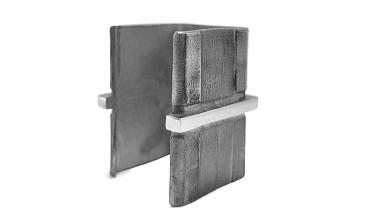 Соединитель для поручня 40х40 мм с пазом, полированный (AISI 304) Фk545-2 купить в Красноярске