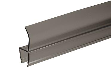 Уплотнитель для стекла 8мм, полупрозрачный черный, 180°, стекло-стекло 2,2 м  t204-2 BL купить в Красноярске