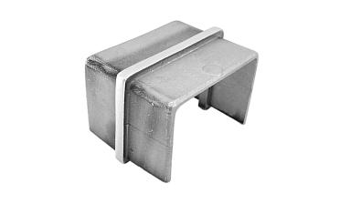 Соединитель для поручня с пазом 40х60 мм, шлифованный (AISI 304) Фk541-2 купить в Красноярске