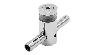 Спайдерный стеклодержатель для стекла 10 мм (5+5 мм), полированный, регулируемый (AISI 201) k215 купить в Красноярске