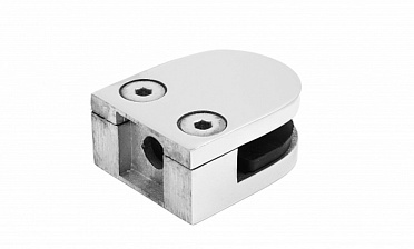 Стеклодержатель литой, под стекло 8-10 мм (4+4 мм), на плоскость 40х23х48 полированный (AISI 316) k002-4 купить в Красноярске Стеклодержатель литой, под стекло 8-10 мм (4+4 мм), на плоскость 40х23х48 полированный (AISI 316) k002-4 купить в Красноярске