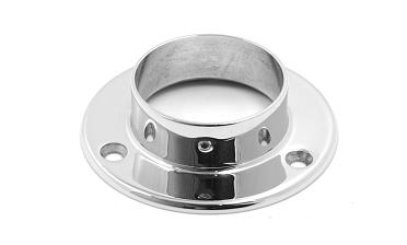 Фланец для трубы Ø50.8 мм, литой, полированный под 3 самореза 4.8 мм (AISI 304) k022 купить в Красноярске