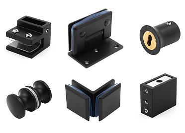 Черная фурнитура для душевых кабин купить в Красноярске