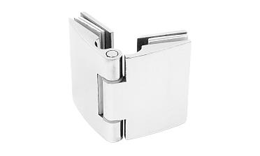 Петля душевая, стекло-стекло 180°, без реза, нерж, полированная t313 PSS купить в Красноярске