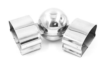 Поворот пластикового фигурного поручня, шаровый, полированный, AISI 304 k061 купить в Красноярске