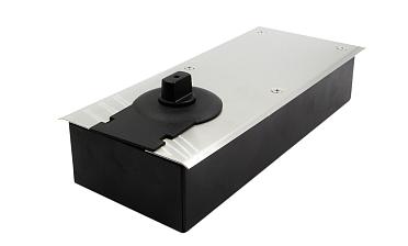 Доводчик для стеклянной двери напольный, шлифованный EN2 250 тыс. циклов 115гр (дверь 800мм  до 80 кг) t186 SSS купить в Красноярске