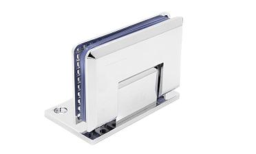 Петля для душевой кабины стена-стекло 90° 90х55 мм латунь-хром, полированная t305 PC купить в Красноярске