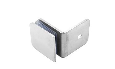 Коннектор для душевой кабины стена-стекло 90°, 45х45, шлифованный  t722-2 SSS купить в Красноярске