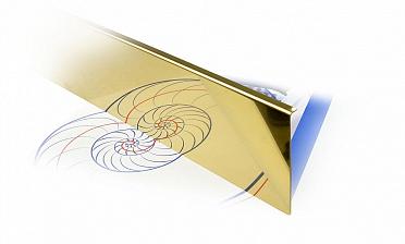 Накладка под золото (тыльная/лицевая) 2000 мм на профиль k601, для стекла 10-12 мм k601-10-88 купить в Красноярске