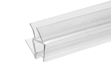 Уплотнитель пластиковый для стекла в душевую кабину 8 мм стена-стекло 2200 мм  t206 купить в Красноярске