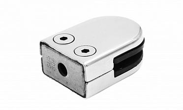 Стеклодержатель штампованный, под стекло 8 мм (4+4 мм), на плоскость 40х22х53 полированный (AISI 304) k039 купить в Красноярске