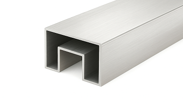 Труба, 40х60, с пазом 24х24 мм под стекло, шлифованная (AISI 201) k824-4 купить в Красноярске