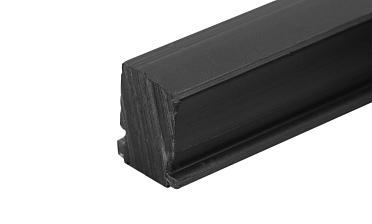 Подставка для стекла в профиль т40, материал ТЭП, цвет черный т40-05 купить в Красноярске