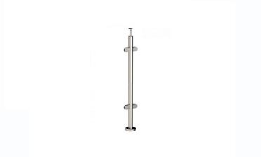 Стойка круглая Ø38.1: 4 штамп. стеклодержателя, полированная, высота 950 мм (AISI 201) k728 купить в Красноярске