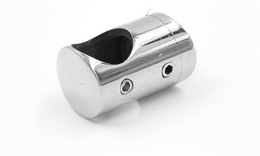 Ригеледержатель на стекло 8 мм, Ø16 мм, полированный, литой (AISI 304) k019 купить в Красноярске