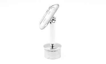 Наконечник палец с регулируемым ложементом под поручень Ø38.1-42.4 мм, на стойку Ø38.1х1.5 мм, литой, полированный, нержавеющий (AISI 304) k006-7 купить в Красноярске