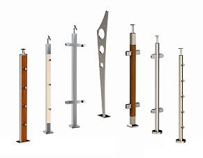 Стойки ограждений из нержавеющей стали, балясины купить в Красноярске