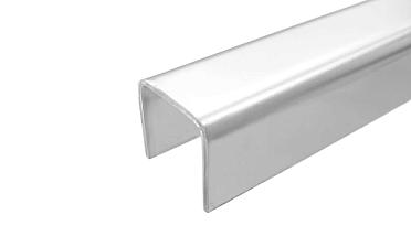 Профиль П-образный, L=2000 мм, t=1.5 мм, для стекла 16 мм, полир. (AISI 304) Ф-0457 купить в Красноярске
