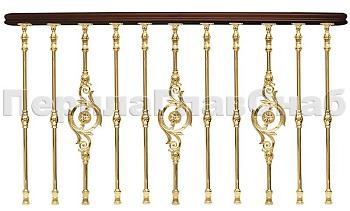 Латунные перила для лестниц серии – Деметра L05 в Красноярске. Готовые проекты ПерилаГлавСнаб