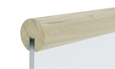 Поручень деревянный из Дуба Ø50мм С ПАЗОМ, премиум Ф-1163 купить в Красноярске