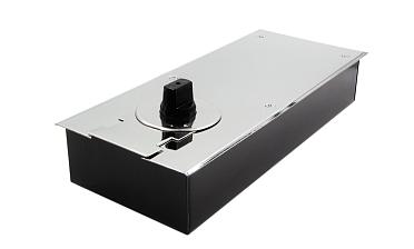 Доводчик для стеклянной двери до 80 кг EN2, напольный, 500 тыс. циклов, нержавеющая сталь AISI 304, полированная t182 PSS купить в Красноярске