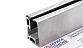 Профиль алюминиевый зажимной  для стекла 8-12мм, AISI 304 SSS, шлифованный, длина 3 метра т40-9 SSS