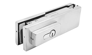 Замок для стеклянной двери центральный с прямоугольным ригелем, шлифованный, вырез 13 t152 SSS купить в Красноярске