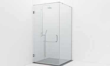 Комплект фурнитуры для душевой перегородки на профиле с угловой штангой t551-1 купить в Красноярске